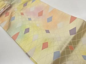 変わり菱模様織出し名古屋帯